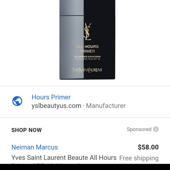 Yves Saint Laurent Other - YSL All hours primer Yves Saint Laurent Other - YSL All hours primer